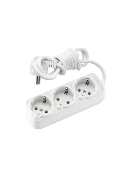 Viko 3lü Torpaklı 5 Metre Kablolu Grup Priz