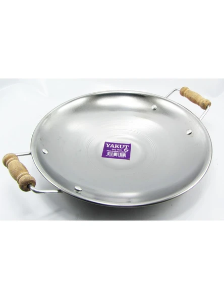 Yakut Maraş Mutfak Paslanmaz Çelik Tava Kavurma Gözleme Kamp Sacı - 2