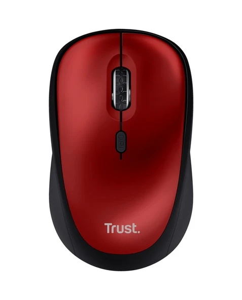 Trust 24550 Yvi+ Sessiz Kablosuz Optik Mouse Kırmızı - 1