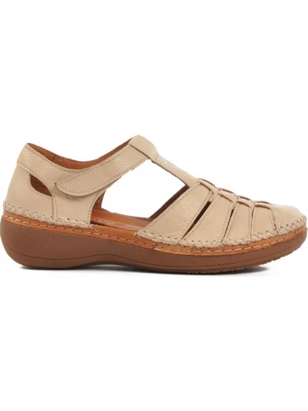 VENÜS 25190247Y SARAÇLI YAZLIK DERİ KADIN  AYAKKABI - Resim 4