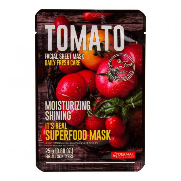DERMAL Parlaklık  ve Nem Veren Domates Maske 25gr - 2