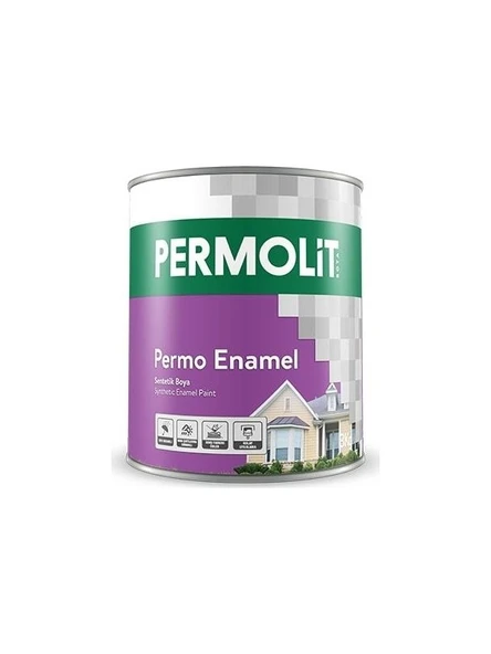 Enamel Sentetik Yağlı Boya Koyu Kahve 0,75 lt - 8
