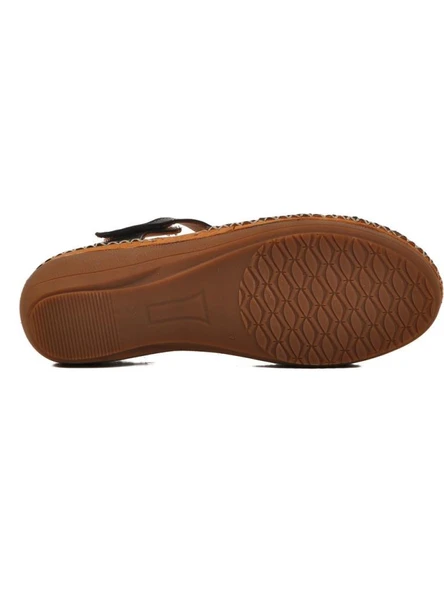 VENÜS 25190247Y SARAÇLI YAZLIK DERİ KADIN  AYAKKABI - Resim 11