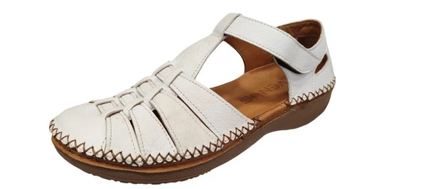 VENÜS 25190247Y SARAÇLI YAZLIK DERİ KADIN  AYAKKABI - Resim 12