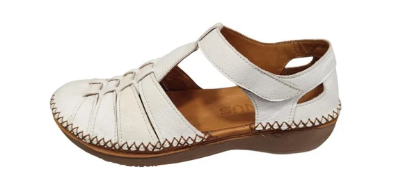 VENÜS 25190247Y SARAÇLI YAZLIK DERİ KADIN  AYAKKABI - Resim 3