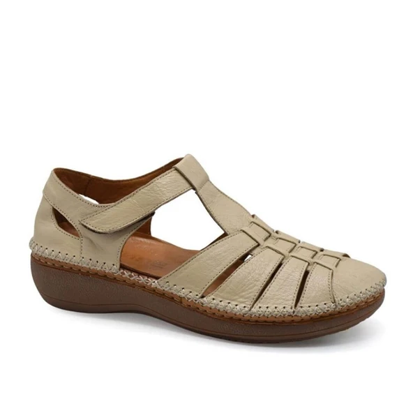 VENÜS 25190247Y SARAÇLI YAZLIK DERİ KADIN  AYAKKABI ürün görseli 1