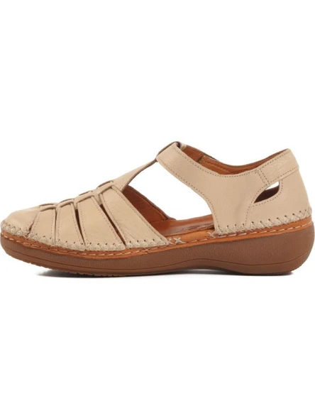 VENÜS 25190247Y SARAÇLI YAZLIK DERİ KADIN  AYAKKABI - Resim 5