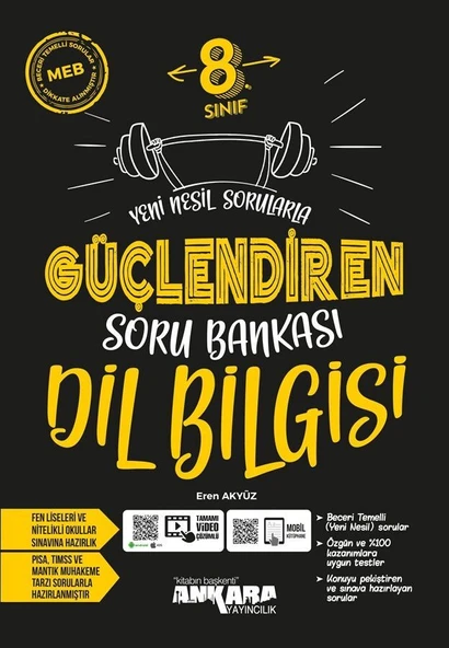 8. Sınıf Dil Bilgisi Güçlendiren Soru Bankası Ankara Yayıncılık ürün görseli