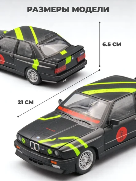 Model araba M3 E30 1988 1/24 Sesli Işıklı - 4