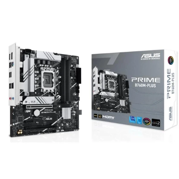 ONTECH - Asus Prıme B760m-plus Ddr5 7200mhz 1xhdmı 1xdp 2xm2 Usb3.2 Matx 1700p (12. / 13. Ve 14. Nesil İşlemci Uyumlu)