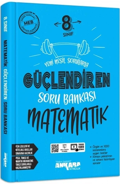 8. Sınıf Matematik Güçlendiren Soru Bankası Ankara Yayıncılık ürün görseli