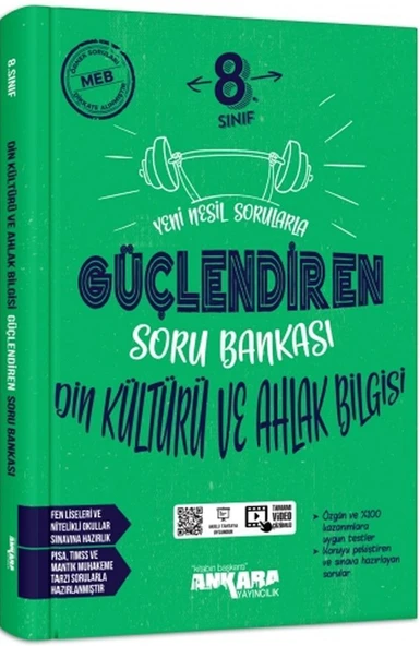 8. Sınıf Din Kültürü ve Ahlak Bilgisi Güçlendiren Soru Bankası Ankara Yayıncılık ürün görseli