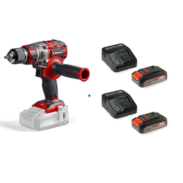 Einhell Tp-Cd 18/80 Li Bl Solo Darbesiz Matkap Vidalama + 2 x 2.5 Ah Starter Kit Akü ürün görseli 1