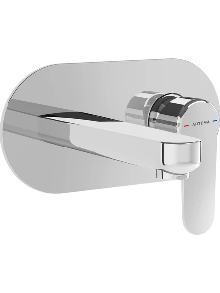 Artema Root Round A42721 Ankastre Lavabo Bataryası, Sıva Üstü, Krom