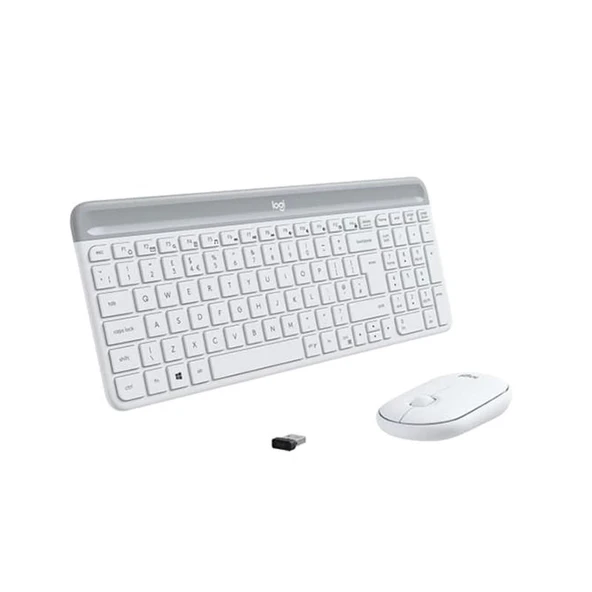 ONTECH - Logıtech Mk470 Q Tr Ince Kablosuz Klavye Mouse Set Beyaz 920-009436 - 2