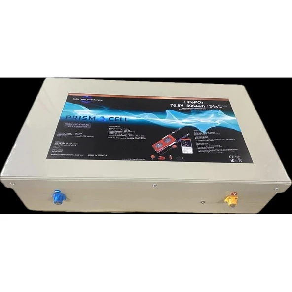 Prismacell 76,8 volt 105ah lifepo4 elektrikli araba yuki amy motor batarya