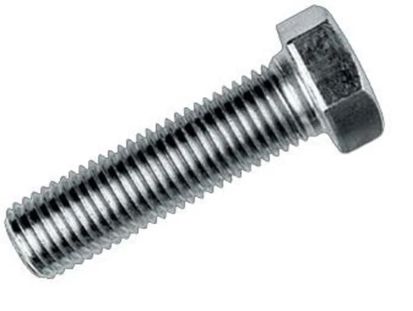 Avmdepo  M6X10 Civata DIN 933 8,8 Beyaz Tam Paso (10 Adet) - Resim 7