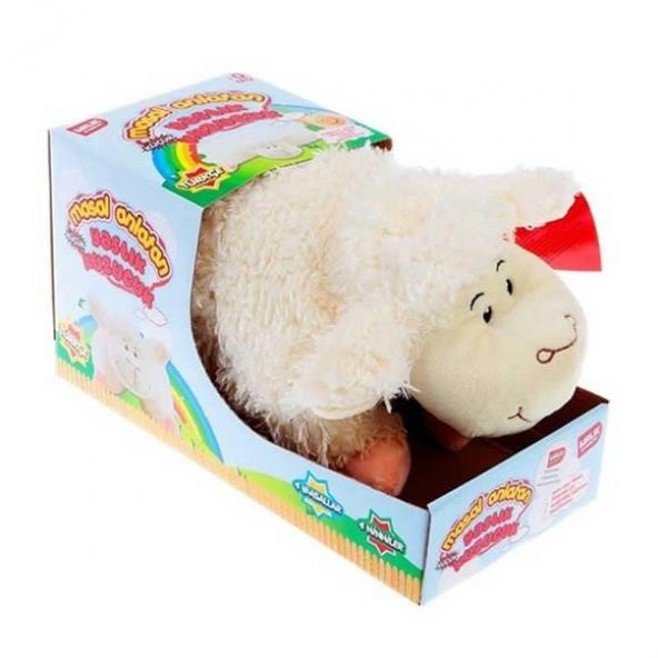 Masal Anlatan Peluş Kuzu Yastık