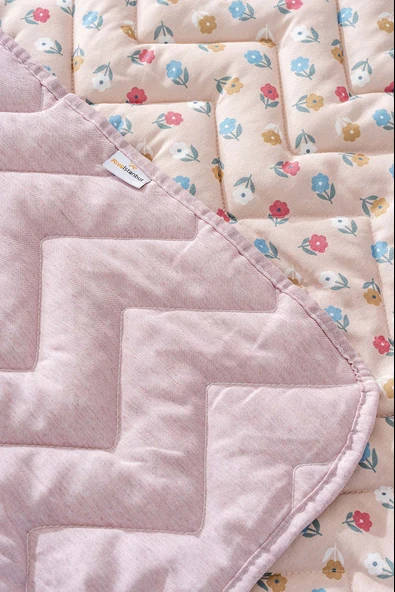 Rivaİstanbul Rossie Çift Kişilik Pamuklu Kapitone Pike & Çok Amaçlı Yatak Örtüsü - Resim 6