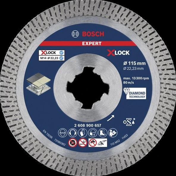 EXP X-LOCK Elmas Kesme Disk BFHaCeramic 115mm - 2