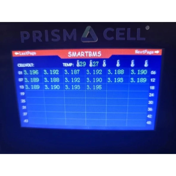 Prismacell 51.2 102AH Lifepo4 akü Rack tipi (48 100 modeli) - 3