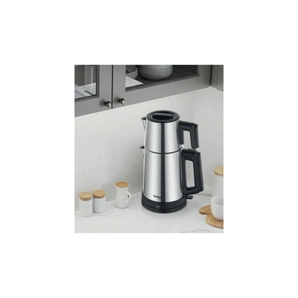 LORENZO LRZ-1077 GRANDE ÇELİK ÇAY MAKİNESİ İNOX ürün görseli