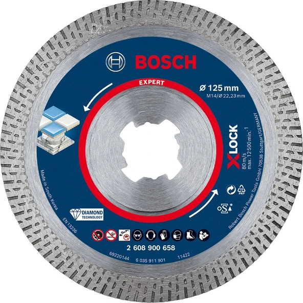 EXP X-LOCK Elmas Kesme Disk BFHaCeramic 125mm - 2