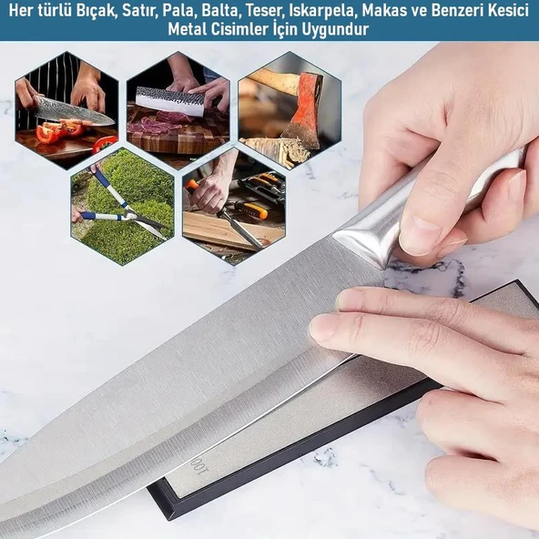 Valkyrie Elmas Bıçak Bileği Susuz Biley Uzun Ömürlü Aşınmaz Şef Bıçağı Satır Balta Iskarpela Bileyleme 600# - 4