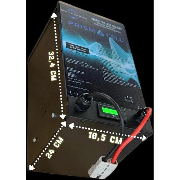 Prismacell 72 volt 50ah Lityum Nmc akü elektrikli araba yuki amy motor bataryası - 4
