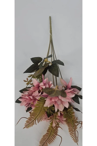 5 Dallı Pembe Çan Çiçeği 34 Cm El Buketi Vazo Aranjman Dekor Çiçeği ürün görseli