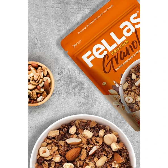 Protein Granola - Karışık Kuruyemiş & Kakao 270g - 2