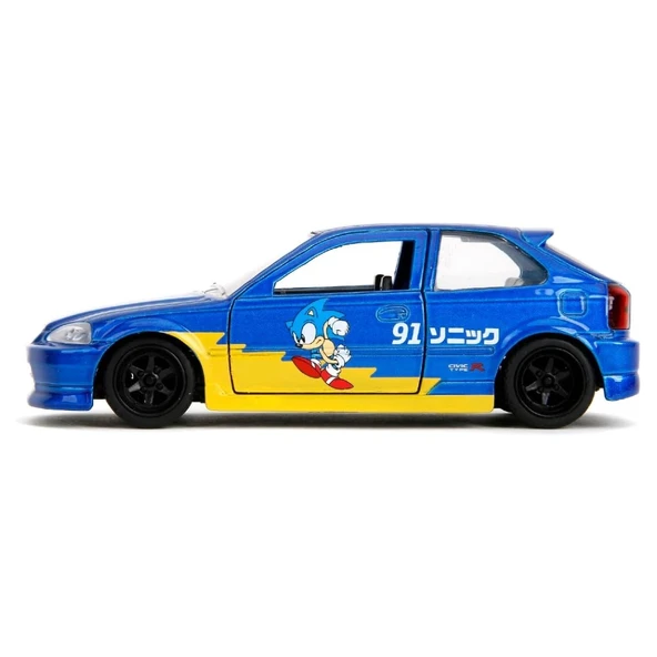 Jada 253252055 Sonic The Hedgehog 1997 Honda Civic Type-R Açılır Kapılı Model Araba | 8 Yaş ve Üzer - 4
