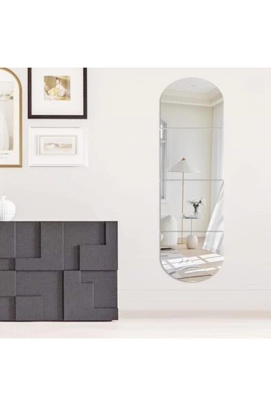 aden home senin evin senin dünyan Duvar Aynası, Oval Duvar Aynası, Asimetrik Boy Aynası, Salon Duvar Aynası, Antre Hol, Dekoratif Ayna - 2