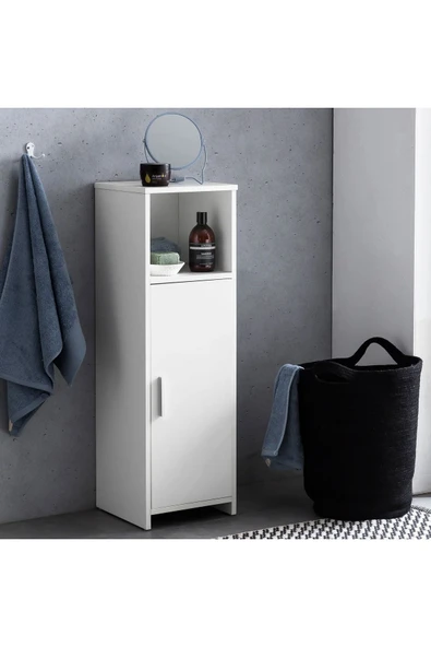 aden home senin evin senin dünyan Banyo Dolabı, Banyo Rafı, Banyo Düzenleyici, Çok Amaçlı Mutfak Banyo Lavabo Dolabı, %100 MDF dolap - 5