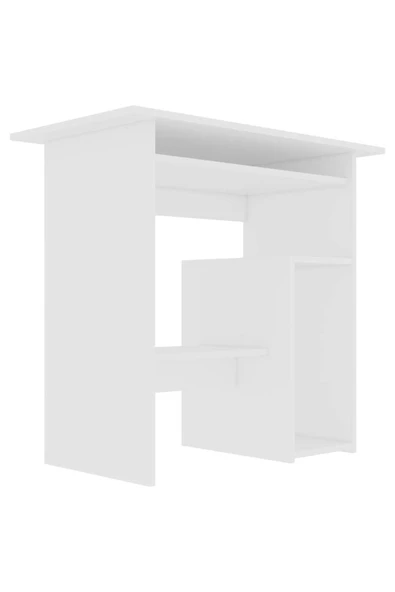 aden home senin evin senin dünyan %100 MDF Çalışma Masası, Bilgisayar Masası, Kitaplıklı Çalışma Masası, Beyaz Ders Çalışma Masası - 4