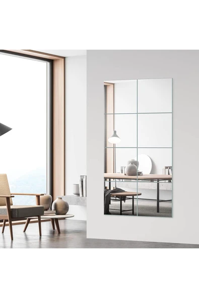 aden home senin evin senin dünyan Duvar Aynası, Kare Duvar Aynası, Boy Aynası, Salon Duvar Aynası, Antre Hol Aynası, Dekoratif Ayna - 4