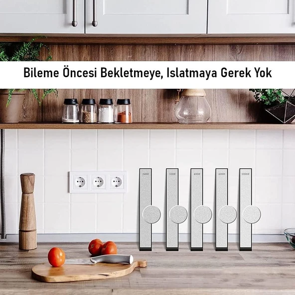 Valkyrie Elmas Bıçak Bileği Susuz Biley Uzun Ömürlü Aşınmaz Şef Bıçağı Satır Balta Iskarpela Bileyleme 3000# - 9