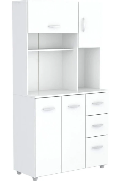 aden home senin evin senin dünyan MDF Hazır Mutfak Dolabı, Çok Amaçlı Mutfak Dolabı, Mutfak Erzak Kiler Dolabı - 2