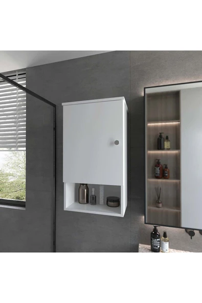aden home senin evin senin dünyan Dekoratif MDF Banyo Dolabı, Banyo Rafı, Banyo Düzenleyici, Çok Amaçlı Mutfak Banyo Lavabo Dolabı