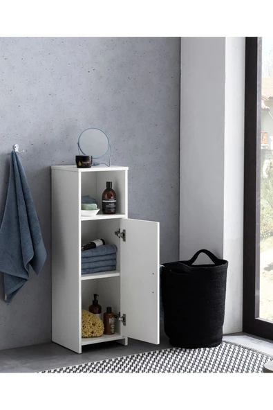 aden home senin evin senin dünyan Banyo Dolabı, Banyo Rafı, Banyo Düzenleyici, Çok Amaçlı Mutfak Banyo Lavabo Dolabı, %100 MDF dolap - 6