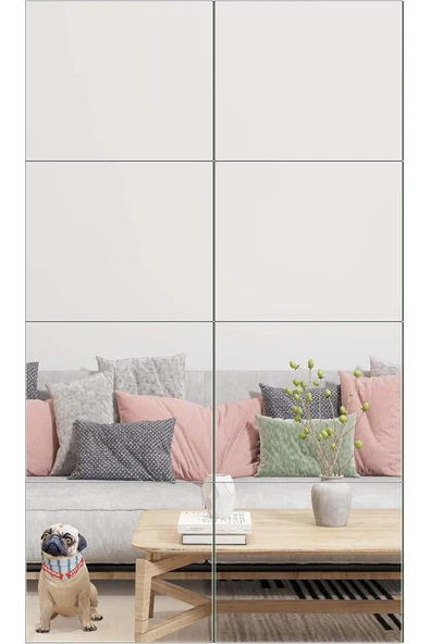 aden home senin evin senin dünyan Duvar Aynası, Kare Duvar Aynası, Boy Aynası, Salon Duvar Aynası, Antre Hol Aynası, Dekoratif Ayna - 3