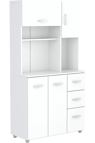 aden home senin evin senin dünyan MDF Hazır Mutfak Dolabı, Çok Amaçlı Mutfak Dolabı, Mutfak Erzak Kiler Dolabı - 6