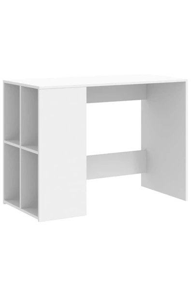 aden home senin evin senin dünyan %100 MDF Çalışma Masası, Bilgisayar Masası, Kitaplıklı Çalışma Masası, Beyaz Ders Çalışma Masası - 2