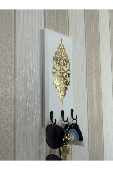 aden home senin evin senin dünyan Anahtar Askısı, Duvar Askılı Anahtarlık, Ahşap Anahtarlık Askılığı, Dekoratif Kapı süsü anahtarlık - 4