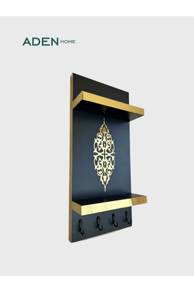 aden home senin evin senin dünyan Anahtar Askısı, Duvar Askılı Anahtarlık, Anahtarlık Duvar Askılığı, Dekoratif anahtarlık askısı - 4