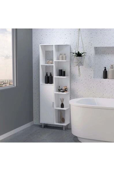 aden home senin evin senin dünyan Dekoratif MDF Banyo Dolabı, Banyo Rafı, Banyo Düzenleyici, Çok Amaçlı Mutfak Banyo Lavabo Dolabı