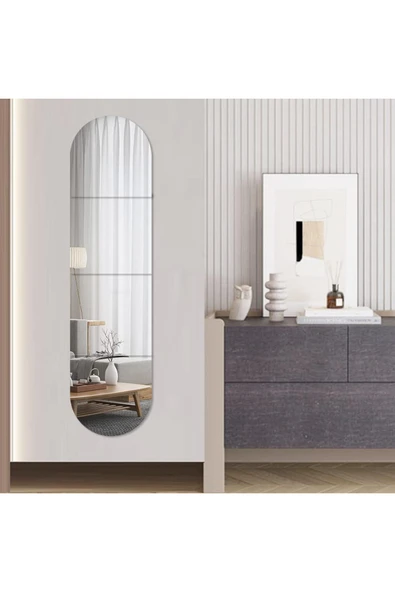 aden home senin evin senin dünyan Duvar Aynası, Oval Duvar Aynası, Asimetrik Boy Aynası, Salon Duvar Aynası, Antre Hol, Dekoratif Ayna - 3