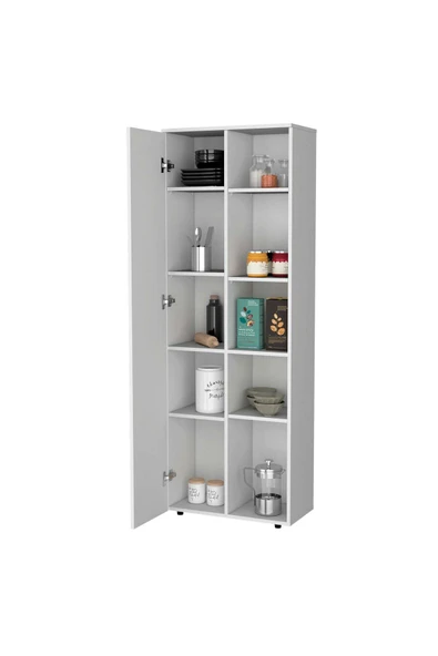 aden home senin evin senin dünyan MDF Mutfak Dolabı, Beyaz Mutfak Dolabı, Çok Amaçlı Dolap, Mutfak Kiler Erzak Dolabı, Banyo Dolabı - 4