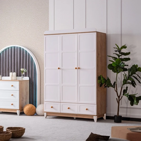 BERLİN BEBEK ODASI TAKIMI - BEYAZ MEŞE - 2