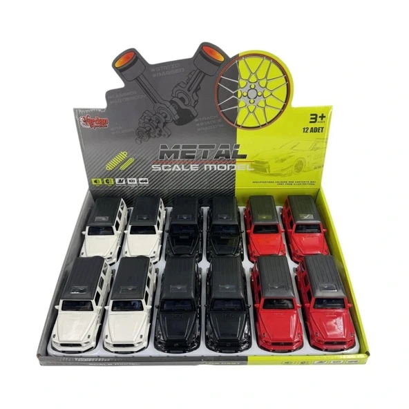 Nessiworld KM-3271D Vardem  Çek Bırak Işıklı ve Sesli Model Mrs Metal Araba 1:24 - Resim 3